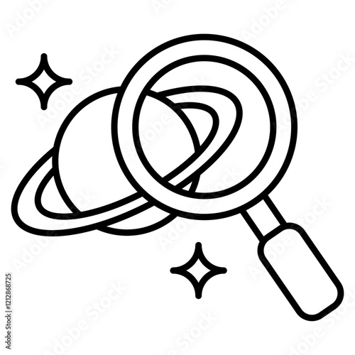 Space Anomaly  Icon Element For Design