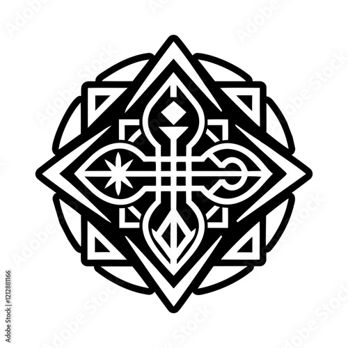 Moving hobo symbol icon in glyph style