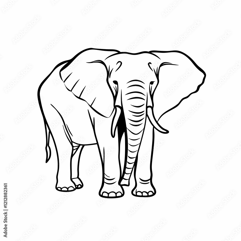 Fototapeta premium elephant illustration