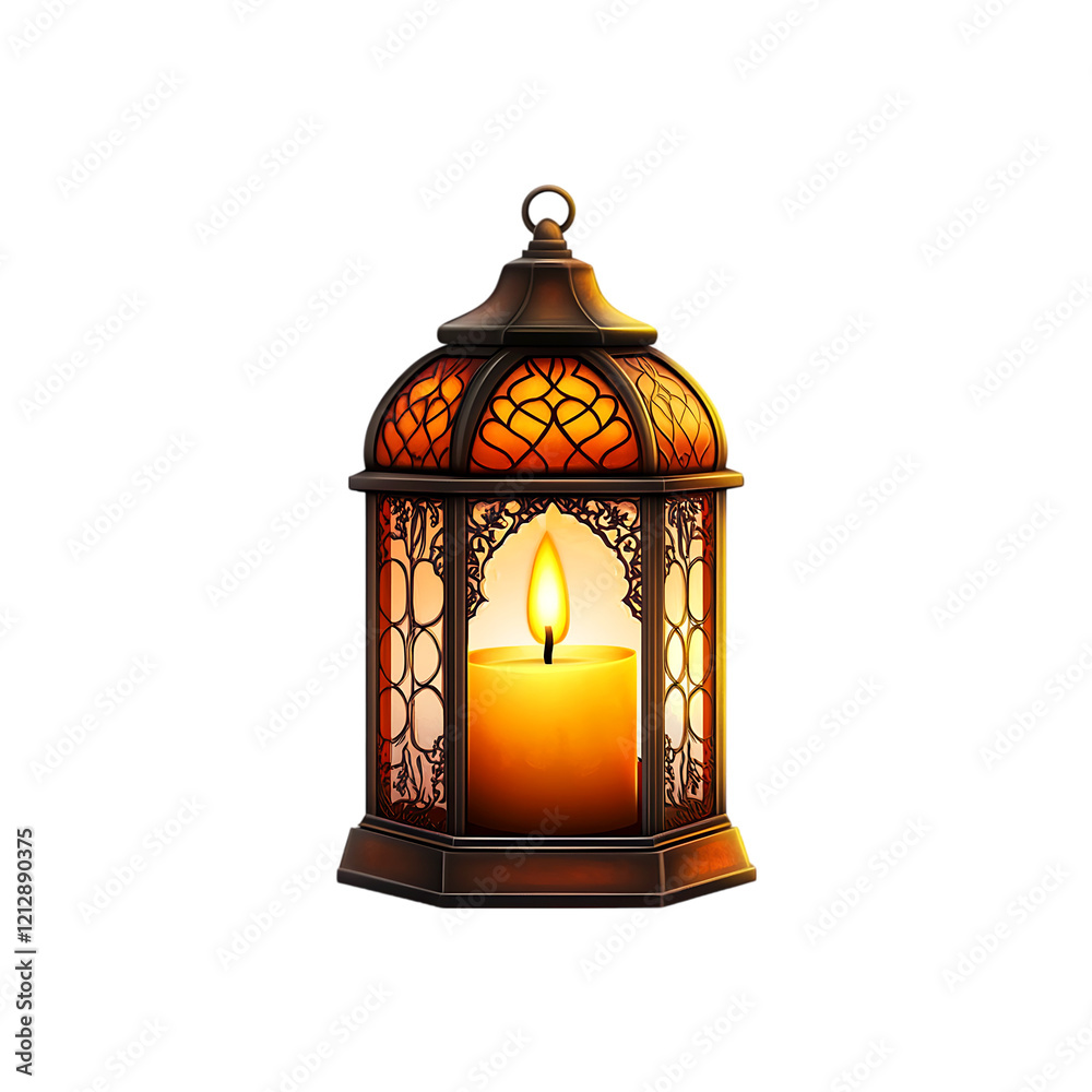 Islamic ramadan kareem celebration lantern isolated on a transparent background. Islamic ramadan kareem celebration lantern isolated on a transparent background.