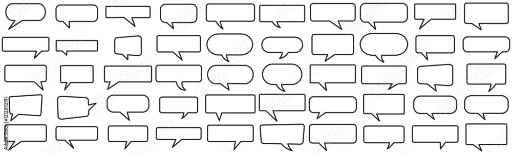 Set of speech bubbles. Speak bubble text, cartoon chatting box, message box. Chat Bubble Icon set. Chat, message, message, sms, chat, chatting, talk line icon vector illustration Set of speech bubbles. Speak bubble text, cartoon chatting box, message box. Chat Bubble Icon set. Chat, message, message, sms, chat, chatting, talk line icon vector illustration