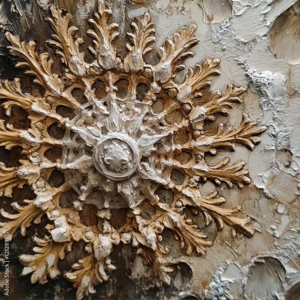 Textured Ornamented Pattern Carved Detail Artistic Surface Design Decorative Element Abstract Artwork Textured Ornamented Pattern Carved Detail Artistic Surface Design Decorative Element Abstract Artwork