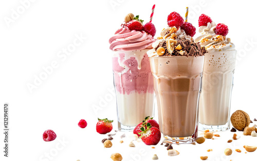 Peanut Butter Shake on transparent background.PNG photo