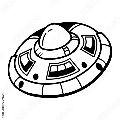 Gravity generator icon in doodle style