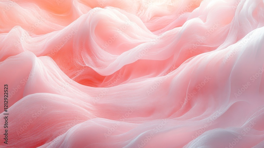 Abstract Pink Fabric Waves Soft Texture Abstract Pink Fabric Waves Soft Texture