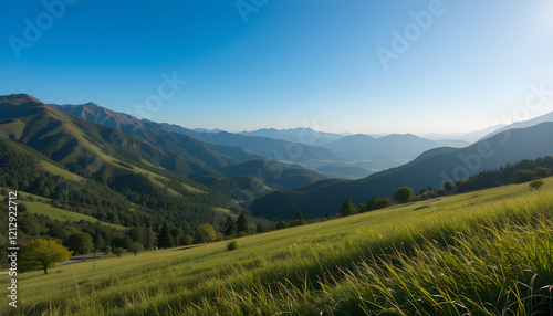 panorama of the mountains