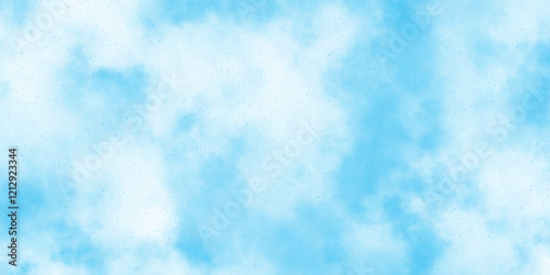 Blue pastel sky with beautiful white cloud texture background colorful clearing day and nature in the morning, abstract vector realistic isolated cloud fog or smog for texture and seamless pattern.