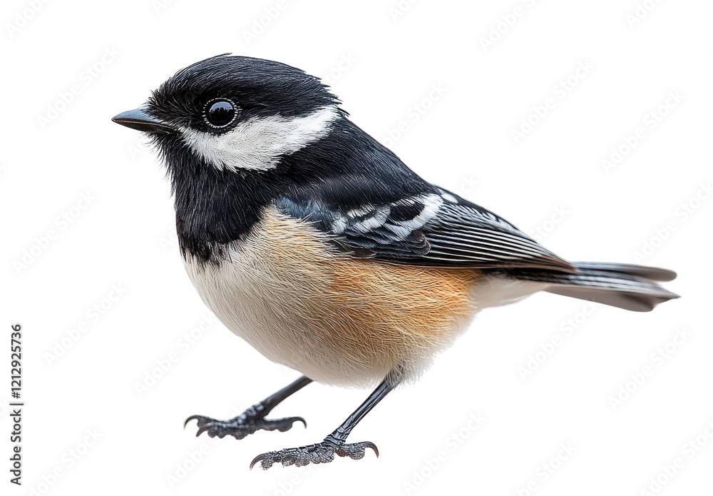 bird wildlife photography - black and white small bird on white background bird wildlife photography - black and white small bird on white background