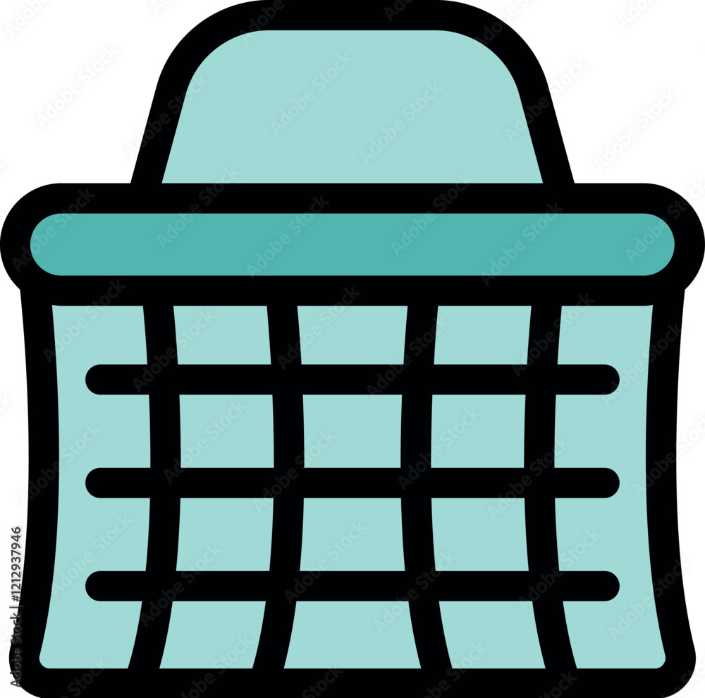 Shopping basket icon representing online purchasing and retail therapy, ideal for e commerce and consumerism visuals Shopping basket icon representing online purchasing and retail therapy, ideal for e commerce and consumerism visuals