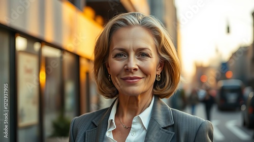 Business woman in the city 