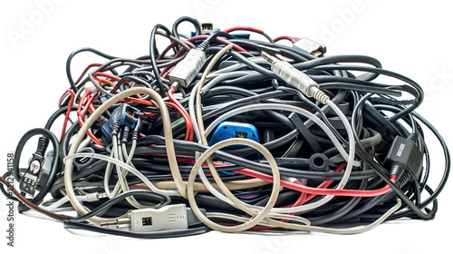 Wallpaper Mural Cable Tangle on transparent background.PNG Torontodigital.ca