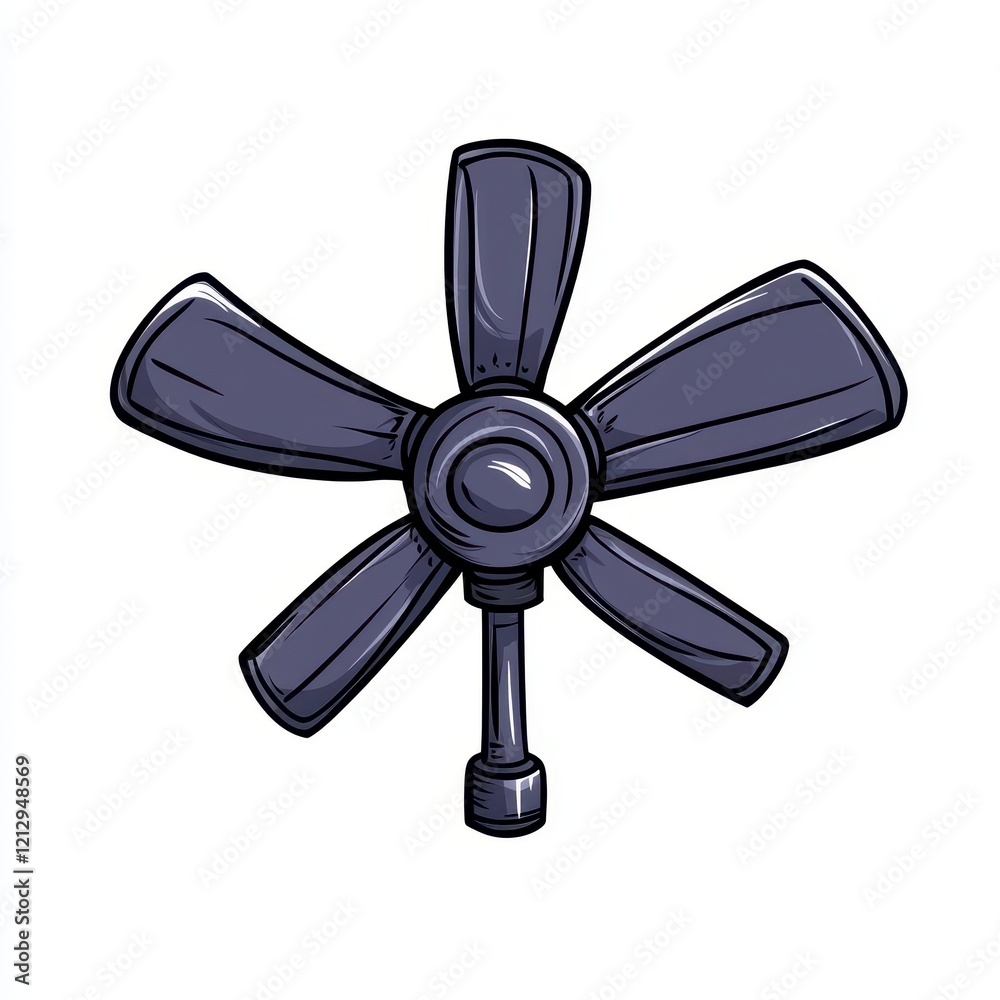 A sleek and modern ceiling fan with five blades designed for energy efficiency and aesthetic appeal in interior spaces A sleek and modern ceiling fan with five blades designed for energy efficiency and aesthetic appeal in interior spaces