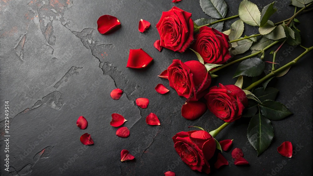 Free Photo Rose Day on Happy Valentine day red rose wallpaper black and white background.Red rose petals on black background. Valentines day concept. Free Photo Rose Day on Happy Valentine day red rose wallpaper black and white background.Red rose petals on black background. Valentines day concept.