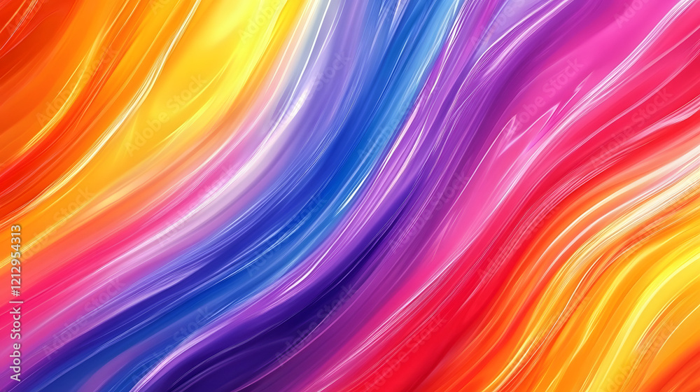 Fototapeta premium Colorful abstract liquid glass background. wallpaper neon. Fluid painting abstract texture. Intensive colorful mix of acrylic neon colors