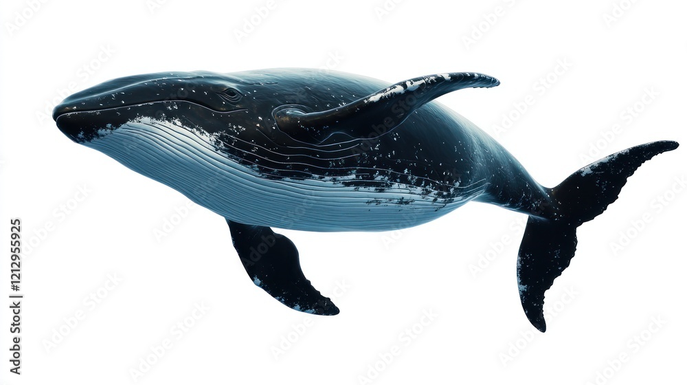 Fototapeta premium Humpback Whale Swimming