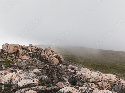 Storm Cloud Skies in the Absaroka Beartooth Mountains Montana photo