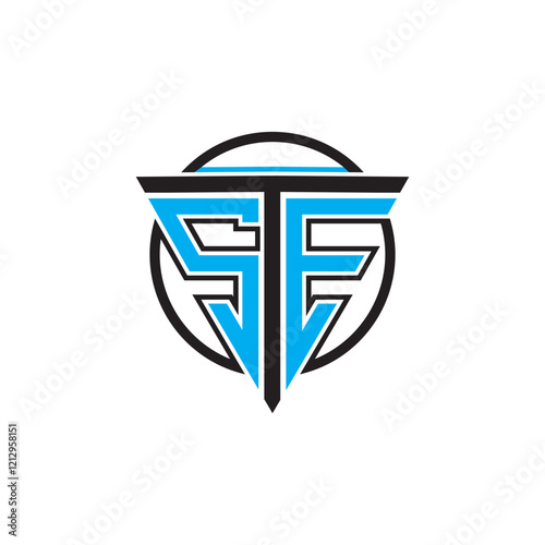 Modern TSE letter logo with a sleek, professional design perfect for businesses or personal branding. Ideal for technology, corporate, or creative industries. Vector format, fully scalable.