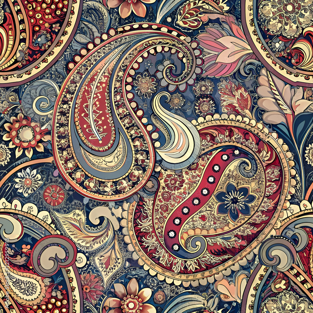 pattern with paisley pattern with paisley