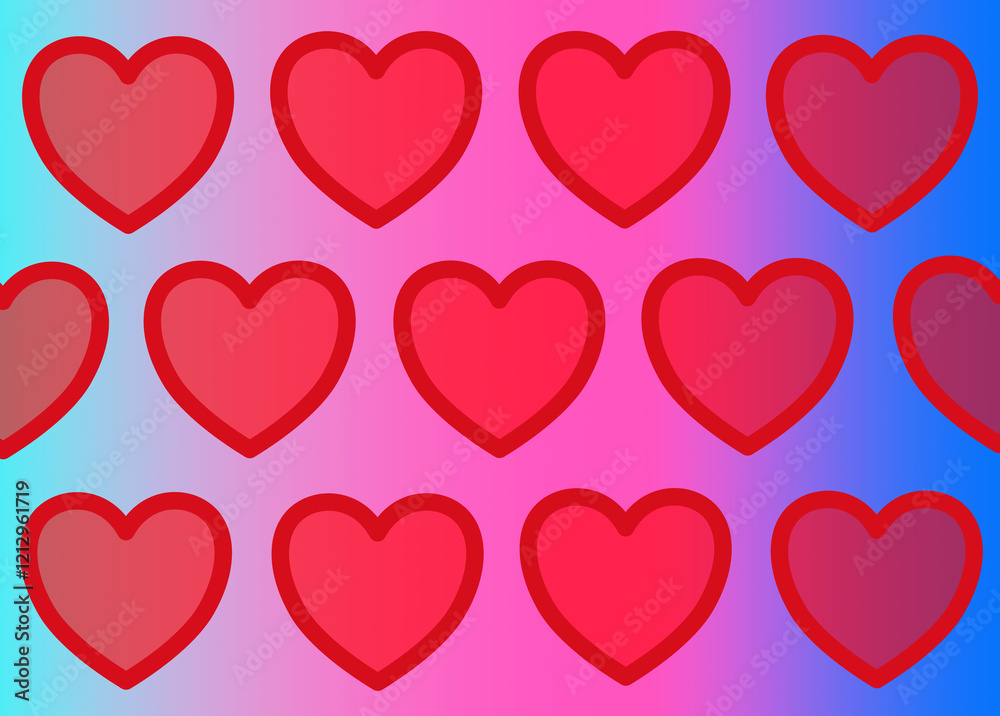 pattern with hearts pattern with hearts