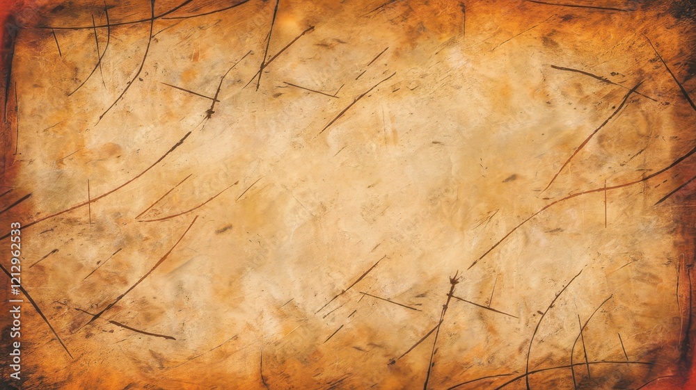 Fototapeta premium A textured background featuring warm earthy tones and subtle scratches, creating an organic and rustic feel.