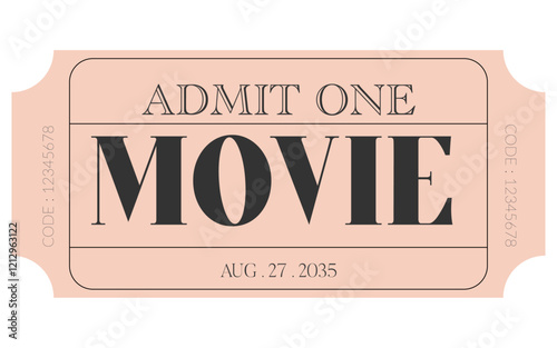 Ticket, admit one ticket, Vintage ticket