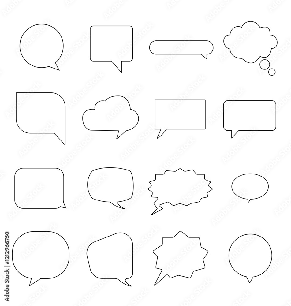 Speech Bubble set. Talk bubble. Cloud speech bubbles collection. Vector, SmartPhone chatting sms template bubbles. Speech Bubble set. Talk bubble. Cloud speech bubbles collection. Vector, SmartPhone chatting sms template bubbles.