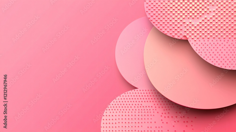 Abstract Pink Circle Pattern Background Design Abstract Pink Circle Pattern Background Design