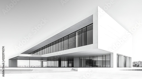 Minimalist Architectural Photography the New Parliament Building  Clean Aesthetic