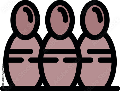 Bowling pins lined up, awaiting their fate on the bowling alley