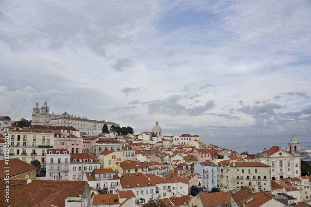 Obraz premium view of lisbon, capital of portugal