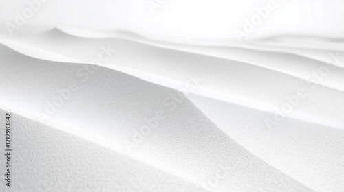 Photorealistic white sand dunes with smooth curves and subtle details Wallpaper or Background