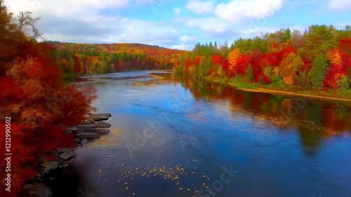 Drone Footage of River