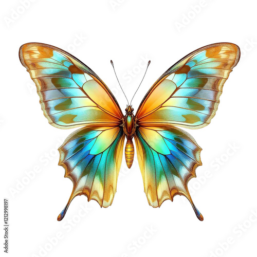 Vibrant, detailed illustration of a majestic butterfly.