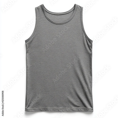 realistic high quality Grey tank top mockup isolated 
