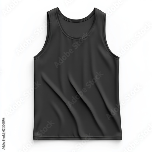 realistic high quality Grey tank top mockup isolated 