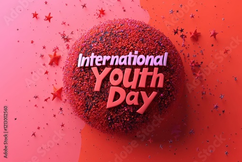 International Youth Day celebration with vibrant colors and decorations photo