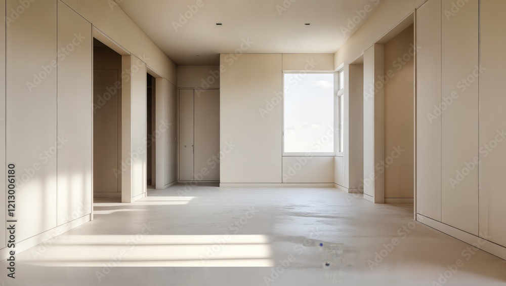 Empty apartments. Modern house. Empty apartments. Modern house.