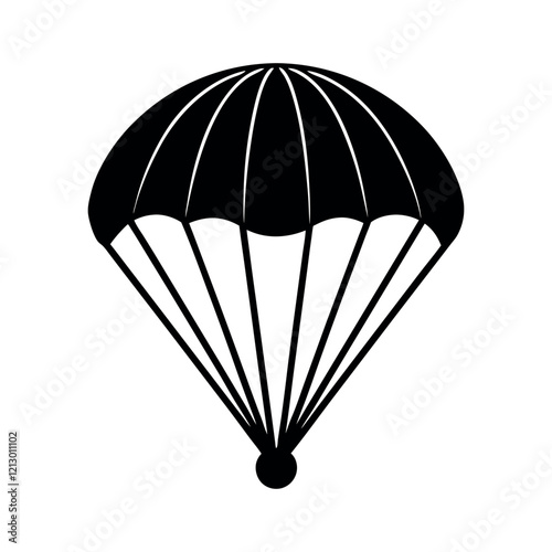 parachute on a white background vector illustration