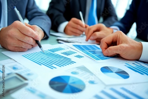 Wallpaper Mural Business people discussing new strategies in a meeting, Generative AI Torontodigital.ca