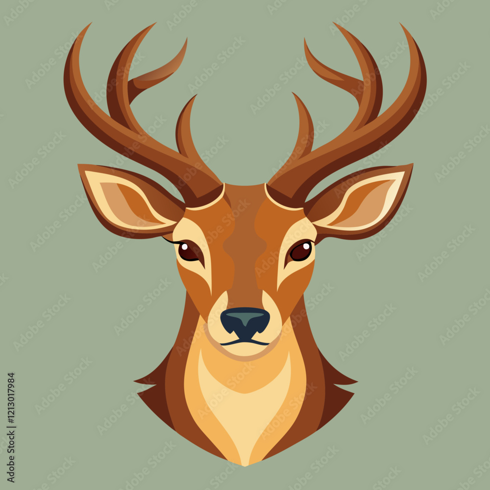 deer head vector illustration deer head vector illustration