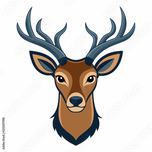 deer head vector