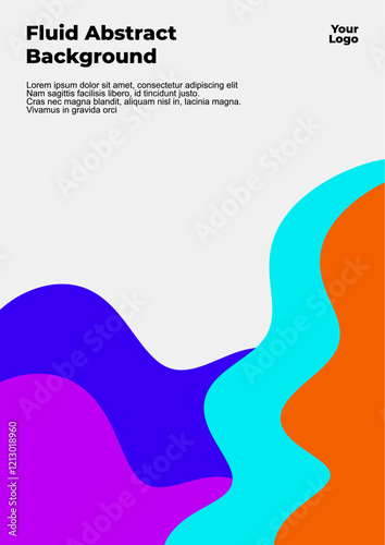 Colorful Abstract Background, Liquid Background, Fluid Abstract for banner, cover, poster template
