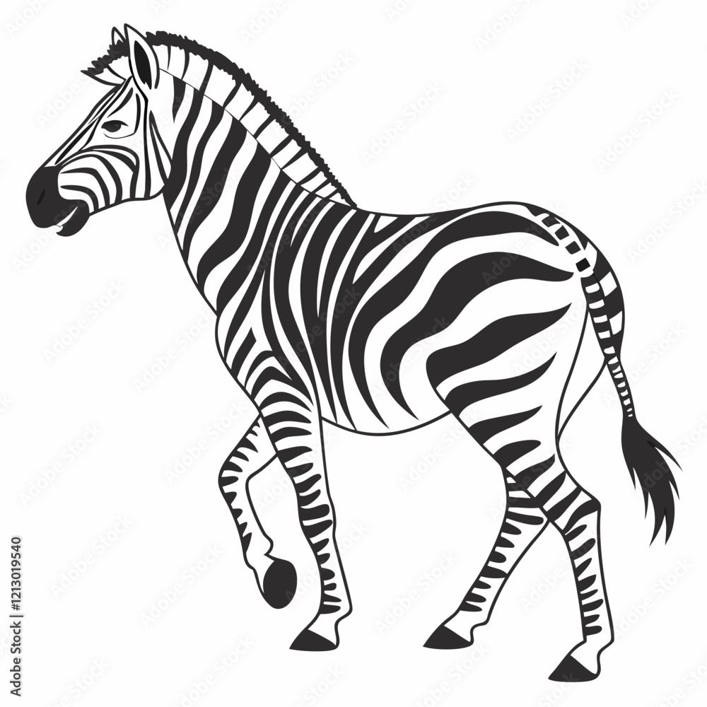 Fototapeta premium zebra vector illustration