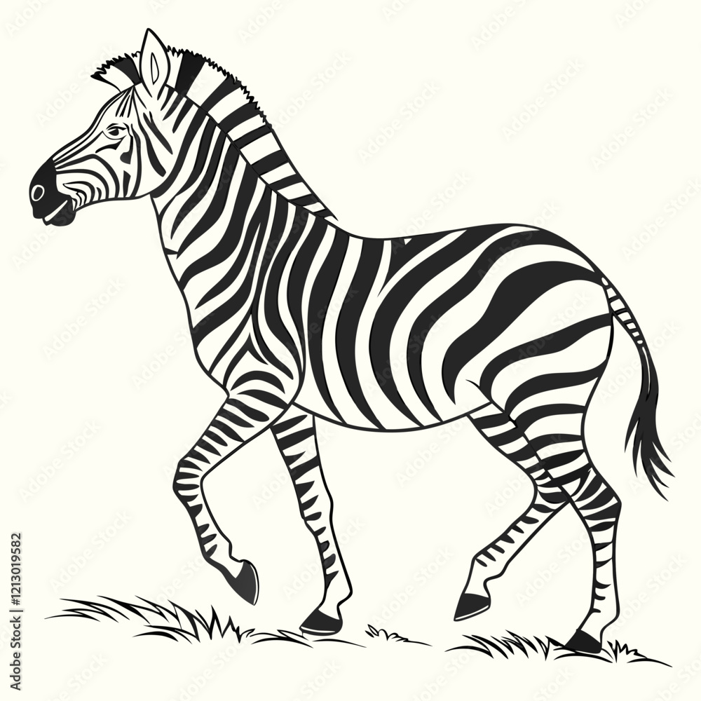 Obraz premium zebra vector illustration