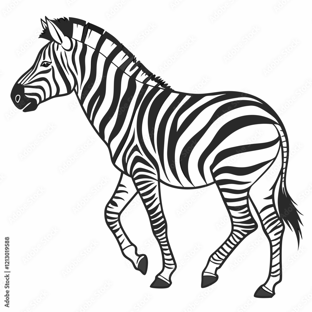 Fototapeta premium zebra vector illustration