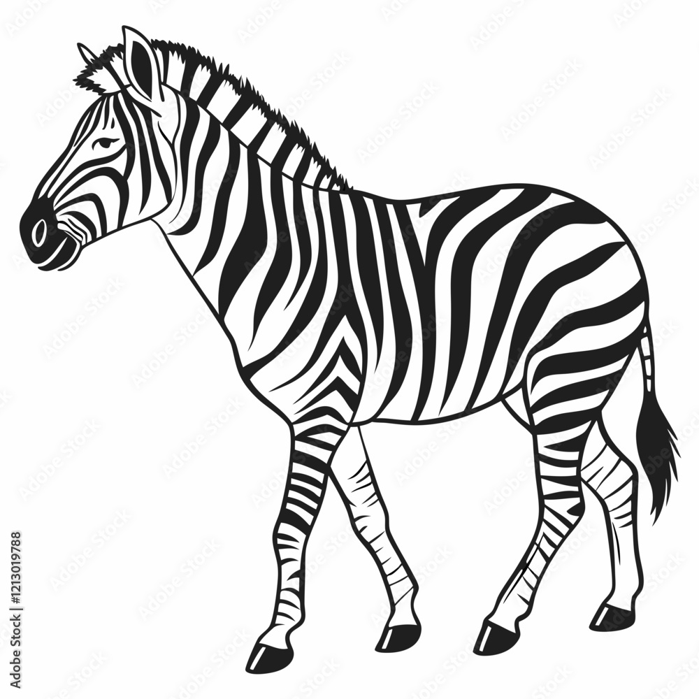 Obraz premium zebra vector illustration