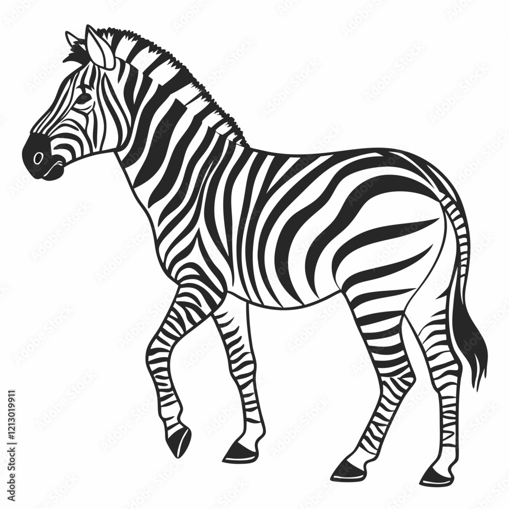 Obraz premium zebra vector illustration