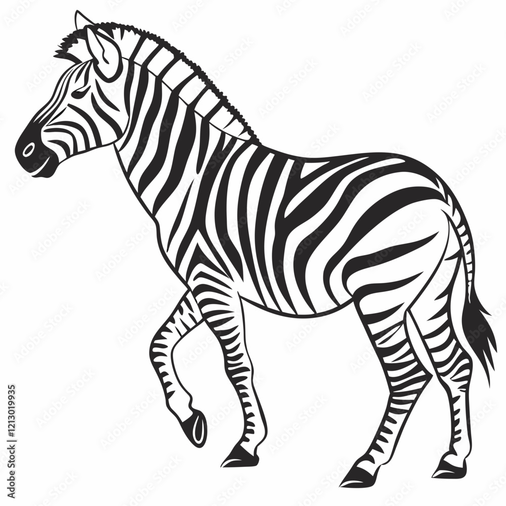 Obraz premium zebra vector illustration