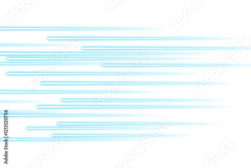Blue speed neon lines
