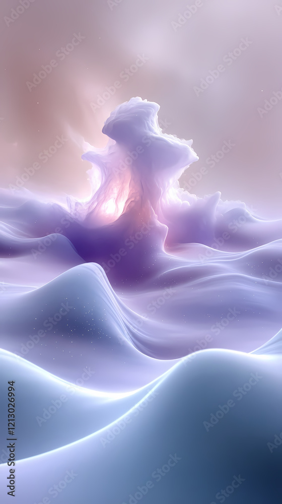 Fototapeta premium Celestial Dreamscape: Pastel Gradient Galaxy Clouds HD Wallpaper